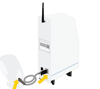 DASH - Serial number at the back of the device