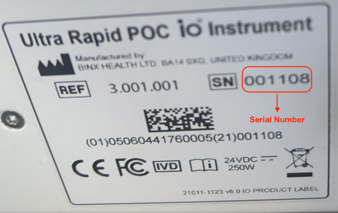 binx io serial number